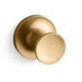 Product Image of Purist Robe Hook (Vibrant Brushed Moderne Brass), K-14443-2MB