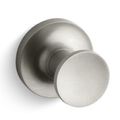 Product Image of Purist Robe Hook (Vibrant Brushed Nickel), K-14443-BN