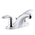 Product Image of Coralais 2 Handle Centerset Bathroom Faucet (Polished Chrome), K-15241-4RA-CP