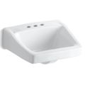 Product Image of Chesapeake 19-1/4" X 17-1/4" Wall Mount/concealed Arm Carrier Arm Bathroom Sink w/ 4" Centerset Faucet Holes (White), K-1728-0