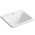 Product Image of Glen Falls 25" Top-/undermount Single-bowl Utility Sink (White), K-19017-1-0