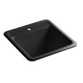 Product Image of Park Falls 21 X 22 Dual-Mnt Sink 1 Hole (Black/Black), K-19022-1-7