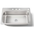 Product Image of Verse 33" Top Mount Single-bowl Kitchen Sink (Stainless Steel), K-20060-4-NA