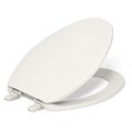 Product Image of Brevia Quiet-close Elongated Toilet Seat (Biscuit), K-20110-96