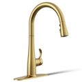 Product Image of Simplice Touchless Pull-down Kitchen Faucet w/ 3-Function Sprayhead (Vibrant Brushed Moderne Brass), K-22036-2MB