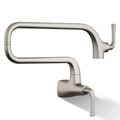 Product Image of Graze Wall Mount Pot Filler (Vibrant Stainless), K-22066-VS