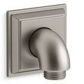 Product Image of Memoirs Stately Wall Mount Supply Elbow w/ Check Valve (Vibrant Brushed Nickel), K-22171-BN