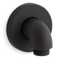 Product Image of Purist Stillness Wall Mount Supply Elbow w/ Check Valve (Matte Black), K-22172-BL