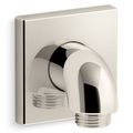 Product Image of Loure Wall Mount Supply Elbow w/ Check Valve (Vibrant Polished Nickel), K-22175-SN