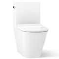 Product Image of Brazn One-piece Compact Elongated Toilet w/ Skirted Trapway, Dual-flush (White), K-22378-0