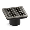 Product Image of Clearflo Square Brass Tile-in Shower Drain (Drain Body Not Included) (Vibrant Brushed Nickel), K-22665-BN