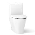 Product Image of Reach Curv One-piece Compact Elongated Toilet w/ Skirted Trapway, Dual-flush (White), K-23188-0