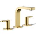 Product Image of Parallel Widespread Bathroom Sink Faucet, 1.2 GPM (Vibrant Brushed Moderne Brass), K-23484-4-2MB