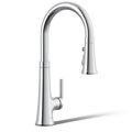 Product Image of Tone Pull-down Kitchen Faucet w/ 3-Function Sprayhead (Polished Chrome), K-23764-CP