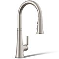 Product Image of Tone Pull-down Kitchen Faucet w/ 3-Function Sprayhead (Vibrant Stainless), K-23764-VS