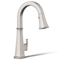 Product Image of Riff Touchless Pull-down Kitchen Faucet w/ 3-Function Sprayhead (Vibrant Stainless), K-23832-VS