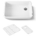 Product Image of Ironridge 34" Undermount Single-bowl Farmhouse Kitchen Sink (White), K-24268-0