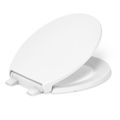 Product Image of Border Readylatch Quiet-close Round-front Toilet Seat w/ Antimicrobial Agent (White), K-24494-A-0