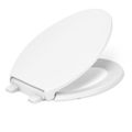 Product Image of Border Readylatch Quiet-close Elongated Toilet Seat w/ Antimicrobial Agent (White), K-24495-A-0