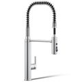 Product Image of Purist Semi-professional Kitchen Faucet w/ 3-Function Sprayhead (Polished Chrome), K-24982-CP