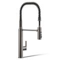 Product Image of Purist Semi-professional Kitchen Faucet w/ 3-Function Sprayhead (Vibrant Titanium), K-24982-TT