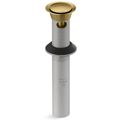 Product Image of Clicker Drain w/ Overflow (Vibrant Brushed Moderne Brass), K-25322-2MB