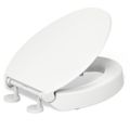 Product Image of Hyten Elevated Quiet-close Elongated Toilet Seat (White), K-25875-0
