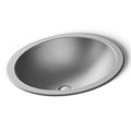 Product Image of Bachata 20" Oval Drop-in/undermount Bathroom Sink, No Overflow (Satin), K-2608-SU-NA