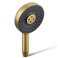 Product Image of Statement Round 3-Function Handshower, 2.5 GPM (Vibrant Brushed Moderne Brass), K-26282-2MB