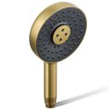 Product Image of Statement Round 3-Function Handshower, 1.75 GPM (Vibrant Brushed Moderne Brass), K-26282-G-2MB