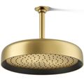 Product Image of Statement Round 12" 1-Function Rainhead, 1.75 GPM (Vibrant Brushed Moderne Brass), K-26291-G-2MB