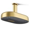 Product Image of Statement Oblong 14" 2-Function Rainhead, 2.5 GPM (Vibrant Brushed Moderne Brass), K-26295-2MB