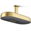 Product Image of Statement Oblong 18" 2-Function Rainhead, 2.5 GPM (Vibrant Brushed Moderne Brass), K-26297-2MB