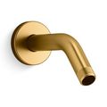 Product Image of Statement Shower Arm And Flange (Vibrant Brushed Moderne Brass), K-26318-2MB