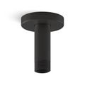 Product Image of Statement 3" Ceiling Mount 1-Function Rainhead Arm And Flange (Matte Black), K-26319-BL