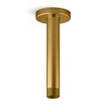 Product Image of Statement 6" Ceiling Mount 1-Function Rainhead Arm And Flange (Vibrant Brushed Moderne Brass), K-26320-2MB