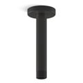 Product Image of Statement 6" Ceiling Mount 1-Function Rainhead Arm And Flange (Matte Black), K-26320-BL