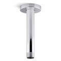 Product Image of Statement 6" Ceiling Mount 1-Function Rainhead Arm And Flange (Polished Chrome), K-26320-CP