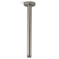 Product Image of Statement 12" Ceiling Mount 1-Function Rainhead Arm And Flange (Vibrant Brushed Nickel), K-26321-BN