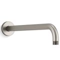 Product Image of Statement 15-1/2" Wall Mount 1-Function Rainhead Arm And Flange (Vibrant Brushed Nickel), K-26322-BN