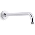 Product Image of Statement 15-1/2" Wall Mount 1-Function Rainhead Arm And Flange (Polished Chrome), K-26322-CP