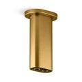 Product Image of Statement 5" Ceiling Mount 2-Function Rainhead Arm And Flange (Vibrant Brushed Moderne Brass), K-26325-2MB