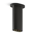 Product Image of Statement 5" Ceiling Mount 2-Function Rainhead Arm And Flange (Matte Black), K-26325-BL
