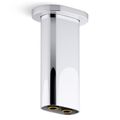 Product Image of Statement 5" Ceiling Mount 2-Function Rainhead Arm And Flange (Polished Chrome), K-26325-CP