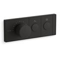 Product Image of Anthem Two-outlet Recessed Mechanical Thermostatic Valve Control (Matte Black), K-26346-9-BL