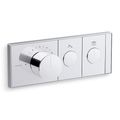 Product Image of Anthem Two-outlet Recessed Mechanical Thermostatic Valve Control (Polished Chrome), K-26346-9-CP