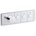 Product Image of Anthem Three-outlet Recessed Mechanical Thermostatic Valve Control (Polished Chrome), K-26347-9-CP