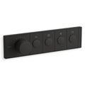 Product Image of Anthem Four-outlet Recessed Mechanical Thermostatic Valve Control (Matte Black), K-26348-9-BL
