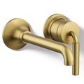 Product Image of Tone Wall Mount Single-handle Bathroom Sink Faucet, 1.2 GPM (Vibrant Brushed Moderne Brass), K-26438-4-2MB