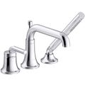 Product Image of Tone Deck Mounted Bath Faucet w/ Handshower (Polished Chrome), K-26441-4-CP
